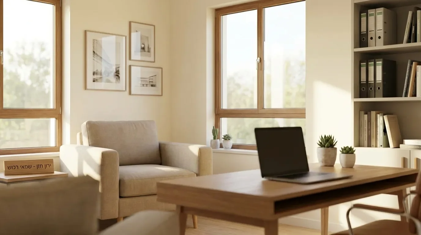 חלל בית מואר ומזמין